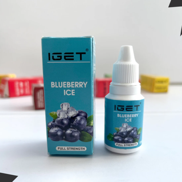 IGET 4mg Nicotine E-liquids - Blueberry Ice Flavor (15ml)